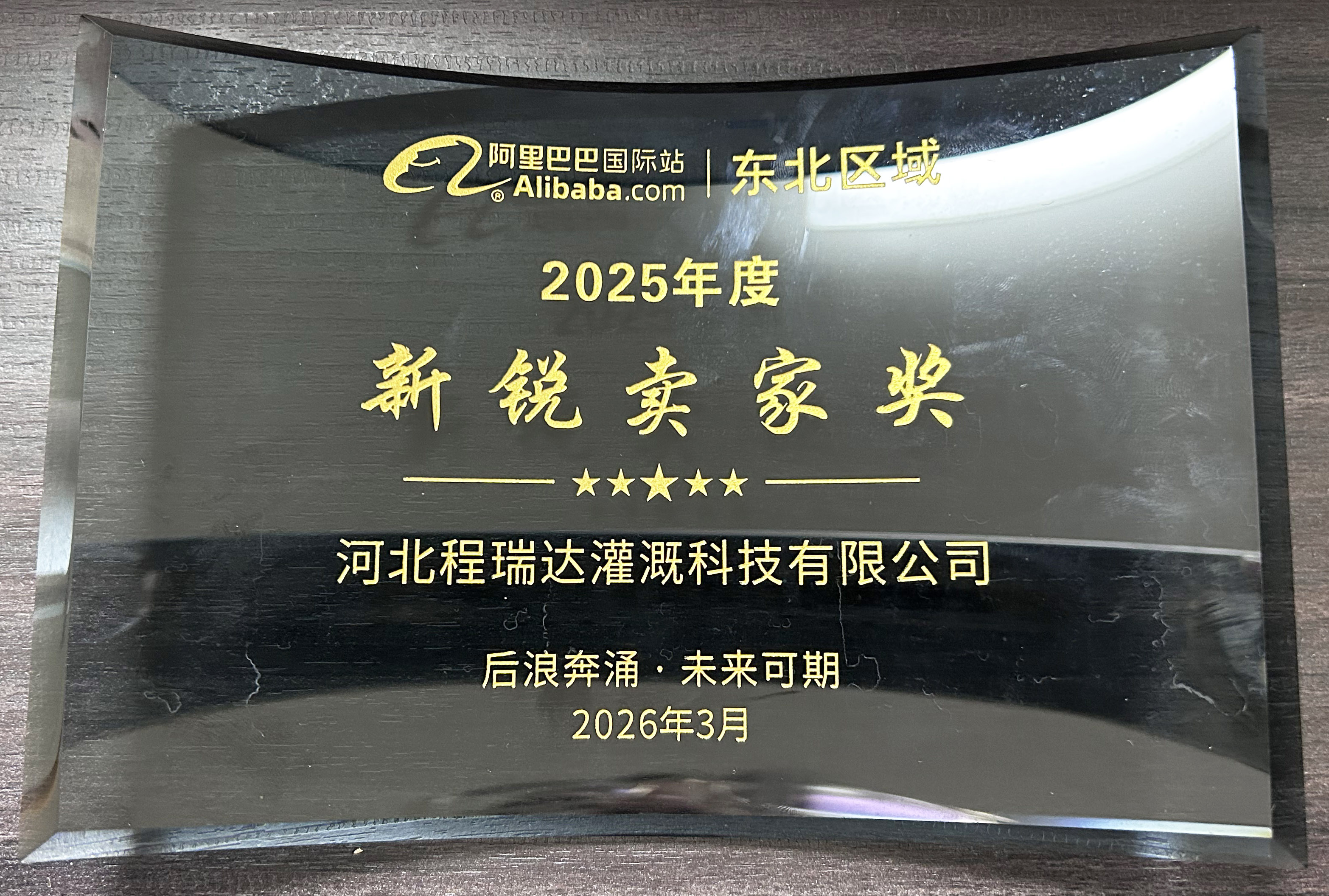 南通程瑞达灌溉 | 荣获阿里国际站新锐卖家奖